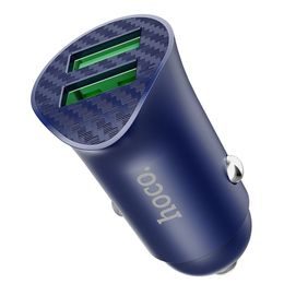Nabíječka do auta 48W USB-C + USB-A metal grey - HOCO