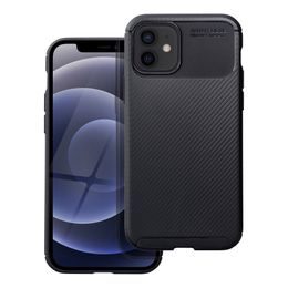 Obal / kryt na Apple iPhone 12 / 12 PRO černý - CARBON PRO Case