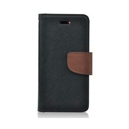 Pouzdro / obal na Samsung Galaxy J1 černo hnědé - knížkové Fancy Book