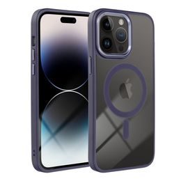 Obal / kryt na Apple iPhone 13 stříbrný - Electro Mag Cover