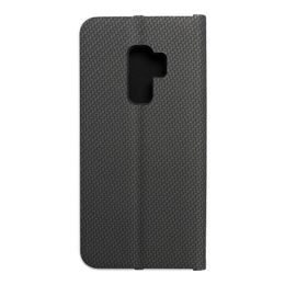 Pouzdro / obal na Samsung Galaxy S9 Plus černé - knížkové LUNA CARBON