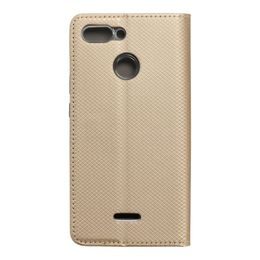 Pouzdro / obal na Xiaomi Redmi 6 zlaté - knížkové SMART