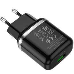 Nabíjačka USB + kábel Lightning 8-pin 2A čierna - HOCO