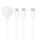 Kabel 3v1 USB Typ-C / Lightning 8-pin / Apple Watch - USB Typ-C - bílý