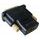 Redukčný kábel HDMI-DVI F/M, pozlátené kontakty, čierny