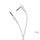 Audio kabel AUX Jack 3,5mm UPA14 šedý - HOCO