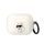 Pouzdro pro Airpods Pro bílé - Karl Lagerfeld 3D Logo NFT Choupette TPU