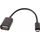 Adaptér / redukcia OTG micro USB čierna