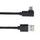 Kabel USB typ C zahnutý konektor 90° - USB 3.0 A/M, 1m