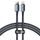 Nabíjecí / datový kabel USB-C - Lightning 20W 1,2m černý - Baseus CAJY000201 Crystal Shine Series