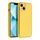 Obal / kryt na Apple iPhone 14 žlutý - Forcell Leather
