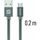Datový kabel Swissten textile USB / Micro USB 0,2m - černý