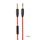 Kabel AUX Jack 3,5mm UPA12 s mikrofonem červený - HOCO