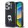 Obal / kryt na Apple iPhone 15 Pro černý Karel Lagerfeld
