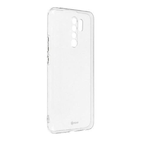 Fedél / borító Xiaomi Redmi 9 átlátszó - Jelly Case Roar