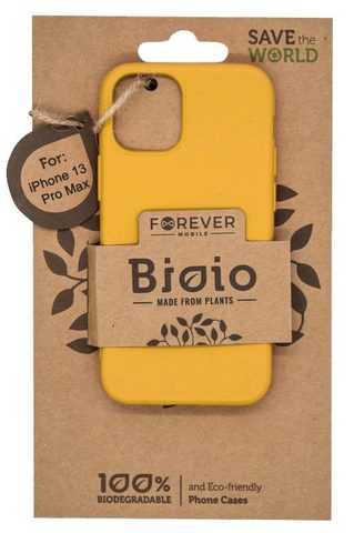 tok / borító Apple iPhone 13 Pro Max készülékhez, sárga Forever Bioio