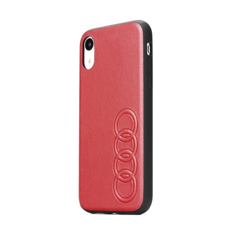 Obal / kryt na Apple iPhone 11 Pro Max červené - Originálne AUDI Leather