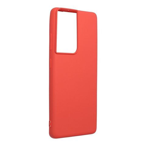 Obal / kryt pre Samsung Galaxy S21 Ultra ružový - Forcell SILICONE LITE