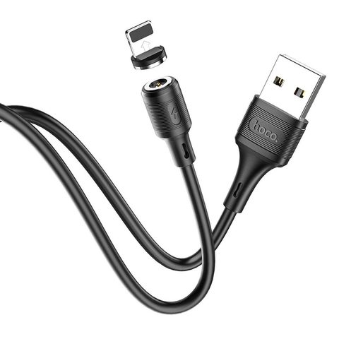 Magnetický nabíjecí kabel pro iPhone USB / Lightning 1 m černý - HOCO