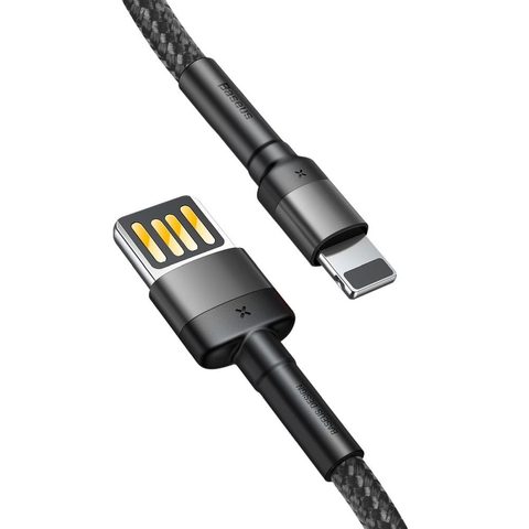 Datový kabel Lightning 1,5A 2m šedý / černý - Baseus