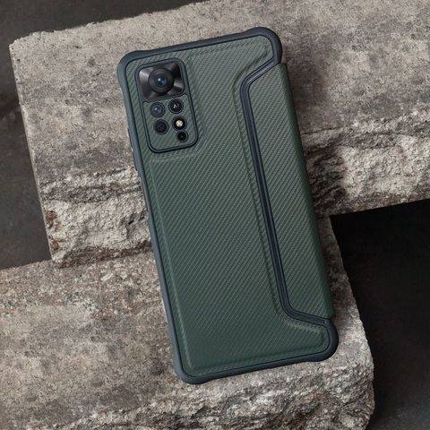 tok / borító Xiaomi Redmi 9C / 9C NFC sötétzöld - könyv RAZOR Book