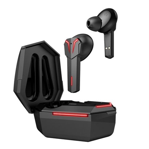 Bluetooth herní sluchátka s mikrofonem a dokovací stanicí , USB C černé TWS ART AP-TW-G10 GAMING