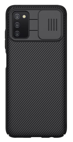 Obal / kryt pre Samsung Galaxy A03s, čierny Nillkin CamShield