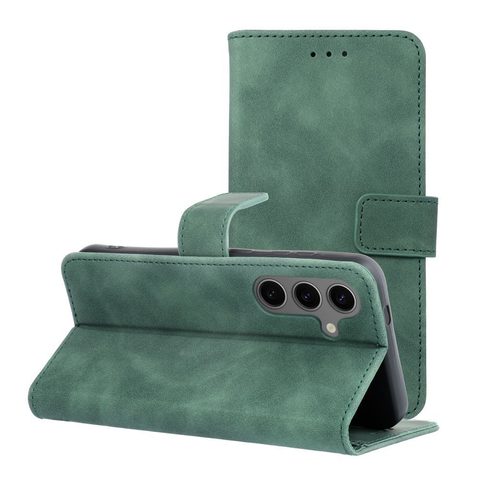 Pouzdo / obal na Samsung Galaxy S24 zelené - knížkové TENDER