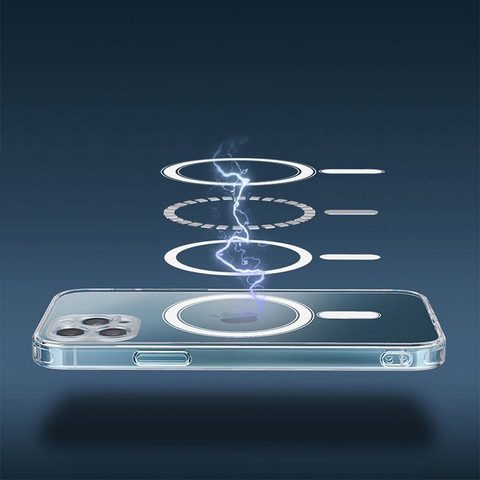 Obal / kryt na Apple iPhone 12 Pro Max transparentné - Mag Cover