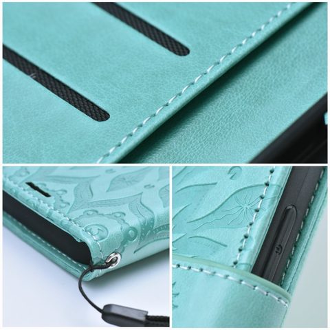 Puzdro / obal pre Samsung Galaxy A53 5G zelené mandala - kniha Forcell MEZZO