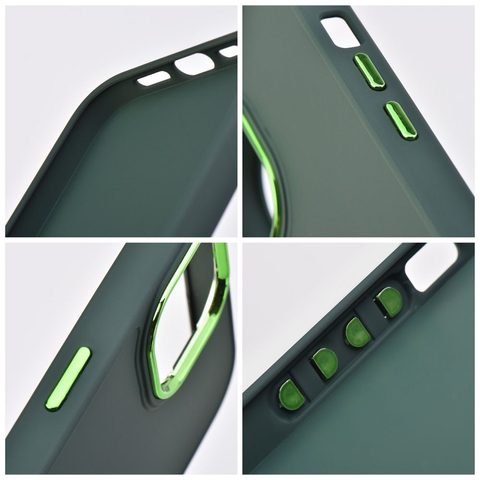 Obal / kryt na Apple iPhone 14 PRO 5G zelený - FRAME