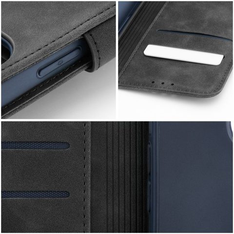 Puzdro / obal na Samsung Galaxy S21 FE čierne - kniha TENDER