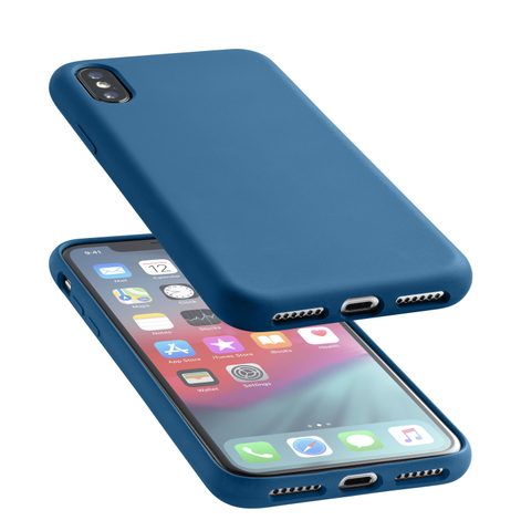 tok / borító Apple iPhone Xs Max kék - Cellularline Sensation