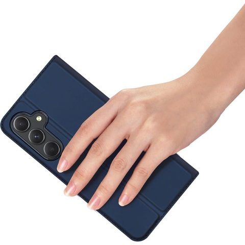 Pouzdro / obal na Samsung Galaxy A35 modré - knížkové DUX DUCIS Skin Pro