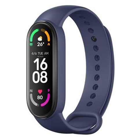 Szilikon pánt FIXED szíj a Xiaomi Mi Band 5 / 6-hoz kék