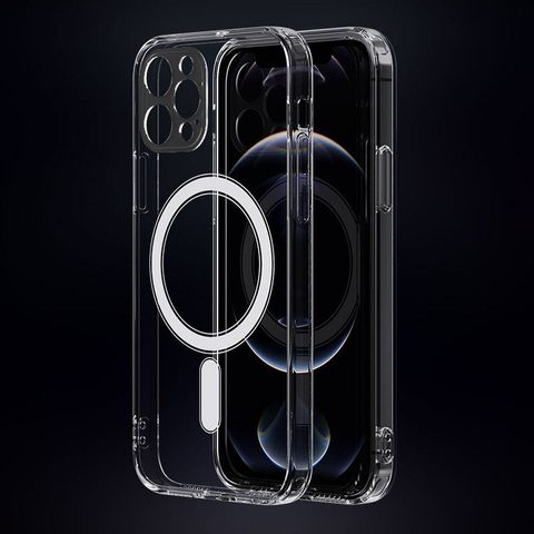 Obal / kryt pre Apple iPhone 12 PRO transparentné - Mag Cover