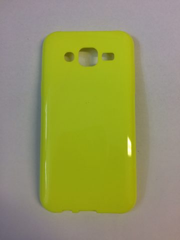 Fedél / borító Samsung Galaxy J5 sárga - Jelly Case Flash