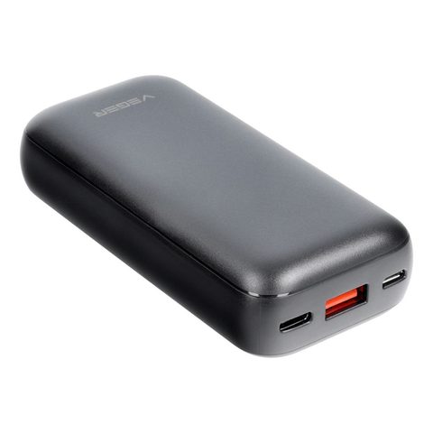 Power Bank VEGER S10 černá - 10 000mAh LCD Quick Charge PD20W