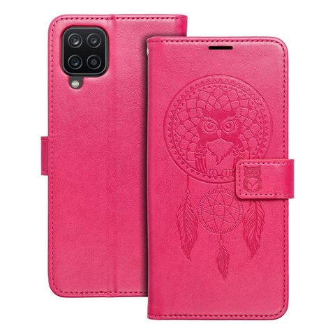 Pouzdro / obal na Samsung Galaxy A12 růžové - knížkové MEZZO