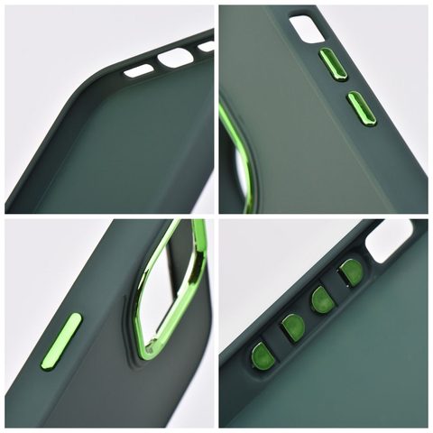 Obal / kryt na Apple iPhone 13 Pro zelený - Frame Case