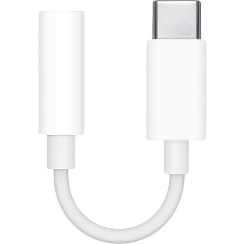 Adapter / redukció USB-C / 3.5mm jack fehér - eredeti Apple (MU7E2ZM/A)