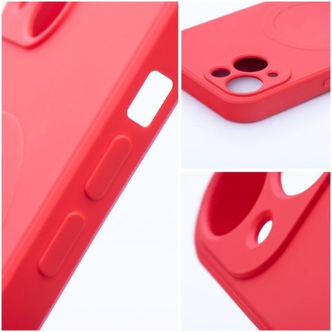 Obal / kryt na Apple iPhone 12 PRO červený Sillicon Mag Cover