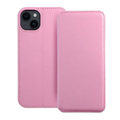 Pouzdro / obal na Apple iPhone 14 Plus růžové - knížkový Dual Pocket