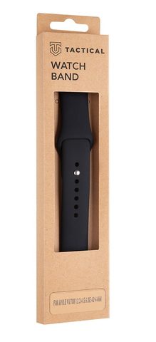 Tactical 488 Szilikon szíj Apple Watch 1/2/3/4/4/5/6/7/SE 42/44/45mm fekete színű órához