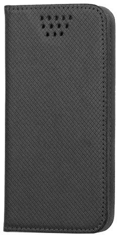 Puzdro / obal na mobilný telefón 5,0" čierny - book universal