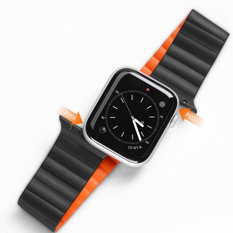 Řemínek magnetický, silikonový Apple Watch 49mm černý - DUX DUCIS