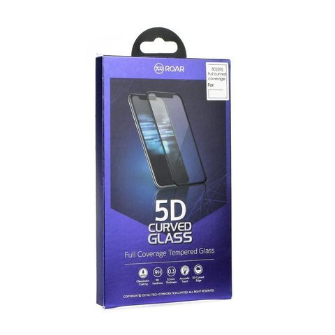 Edzett / védő üveg Xiaomi Redmi Note 8T fekete - 5D Full Glue Roar Glass