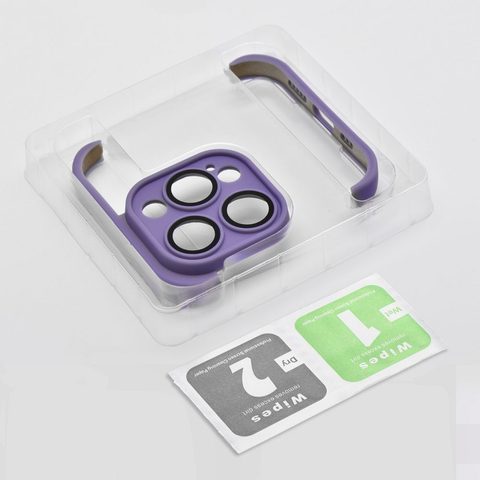 Obal / Kryt na Apple iPhone 14 Pro fialový (ochrana fotoaparátů) - MINI BUMPERS
