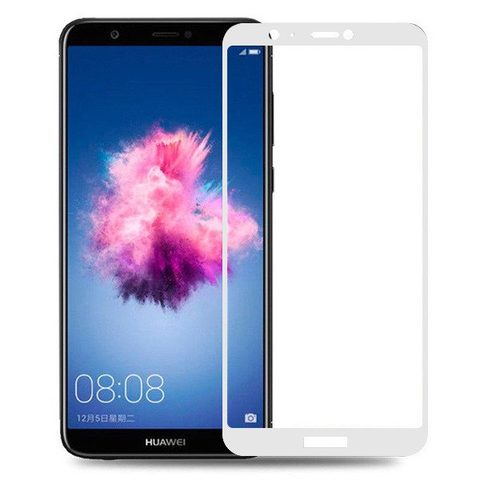 Tvrzené / ochranné sklo Huawei P Smart bílé - 5D Hybrid plné lepení