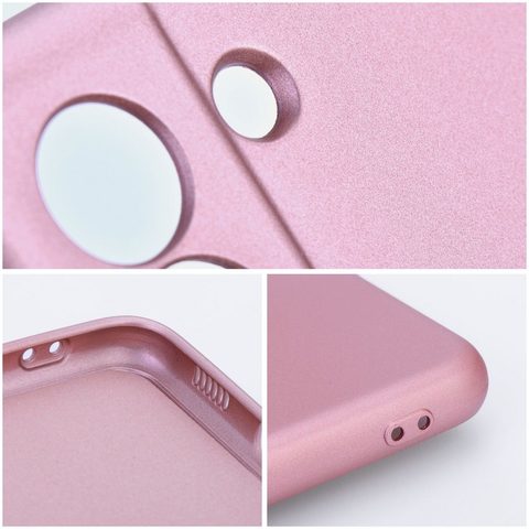 Obal / kryt na Apple iPhone 15 ružové - METALLIC Puzdro